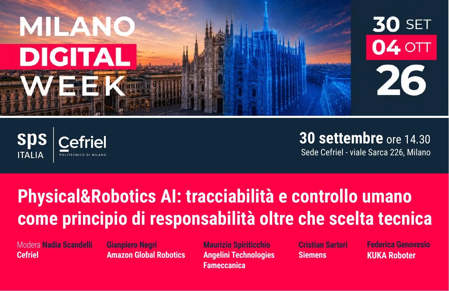 Physical & Robotics AI: tracciabilità e controllo umano